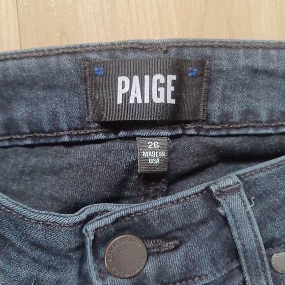 Paige Verdugo Ankle Ultra Skinny Jeans in Kaleea Raw Hem 26W - Picture 5 of 10